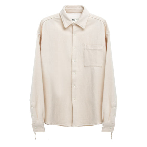 Merely Made Merely Premium Lazy Over Shirt Oatmeal 23FMLPR207SH Degli Uberti